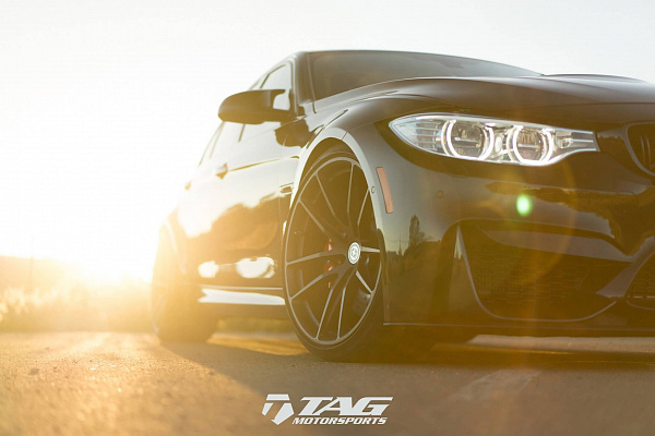 Фото дисков HRE P104 Черный сатин на BMW 3/M3 (F3x/F80)