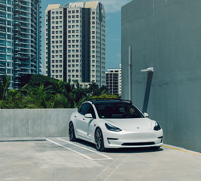 Фото дисков Vossen HF-3 на Tesla Model 3