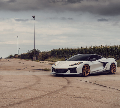 Фото дисков Vossen EVO-3R на Chevrolet Corvette C8