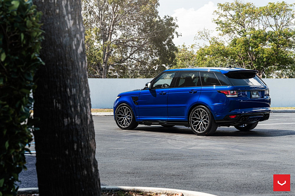 Фото дисков Vossen HF-2 Алмазная проточка на Range Rover Sport II