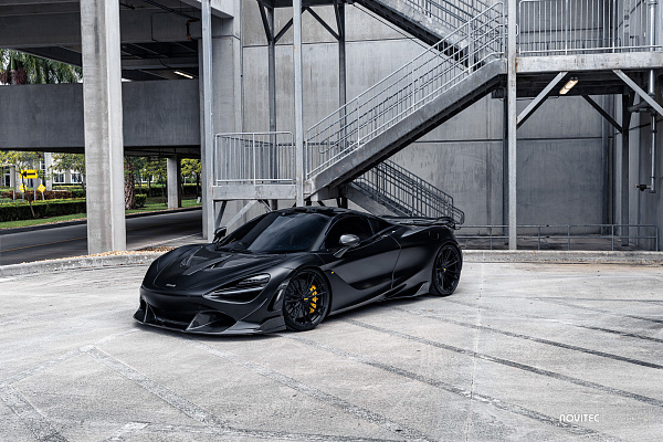 Фото дисков NOVITEC MC3 Черный сатин на McLaren 720S