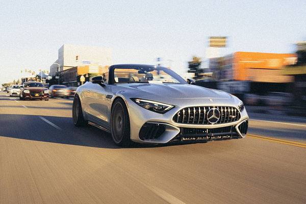 Фото дисков Brixton Forged RS01 Серебро на Mercedes-Benz SL (R232)