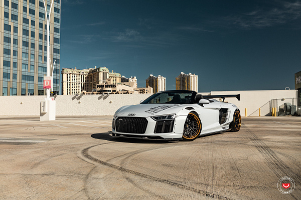 Фото дисков Vossen EVO-5R (3-Piece) Черный сатин на Audi R8 (4S)
