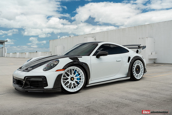 Фото дисков Anrky AN20 Aerosport Белый глянец на Porsche 911 VIII