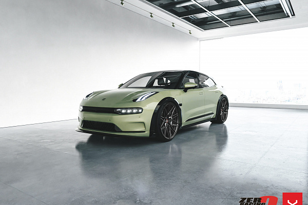 Фото дисков Vossen HF-7 Сатиновый графит на Zeekr 001