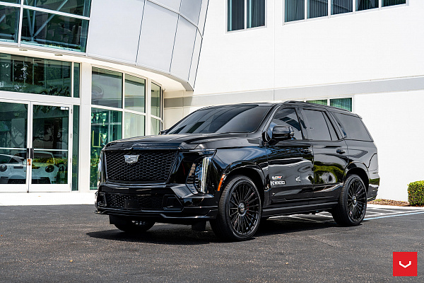 Фото дисков Vossen HF-8 Черный глянец на Cadillac Escalade V