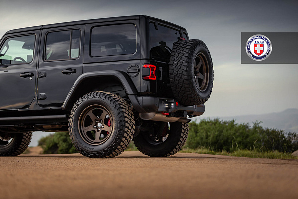 Фото дисков HRE 527 Сатиновая темная бронза на Jeep Wrangler IV (JL)
