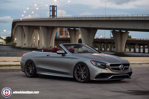 Фото дисков HRE P201 Сатиновый темный лак на Mercedes-Benz S-Class (W222, C217)