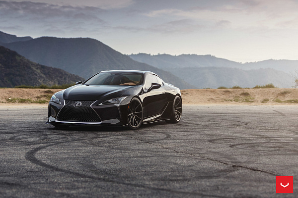 Фото дисков Vossen HF-3 Черный сатин на Lexus LC 500