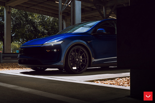Фото дисков Vossen HFX-2 (5-Lug) Черный сатин на Tesla Model Y