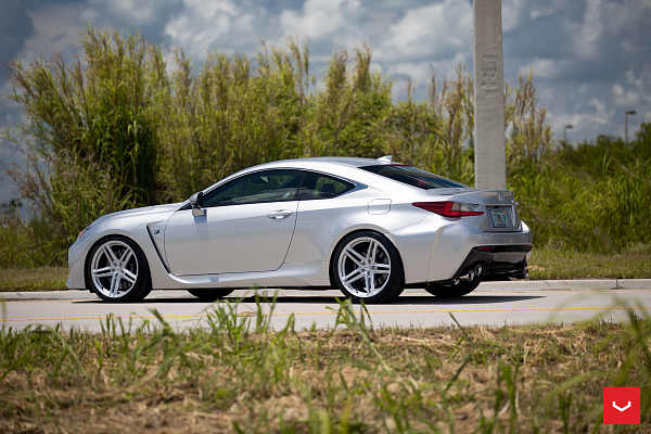 Фото дисков Vossen VFS-5 Серебро на Lexus RC
