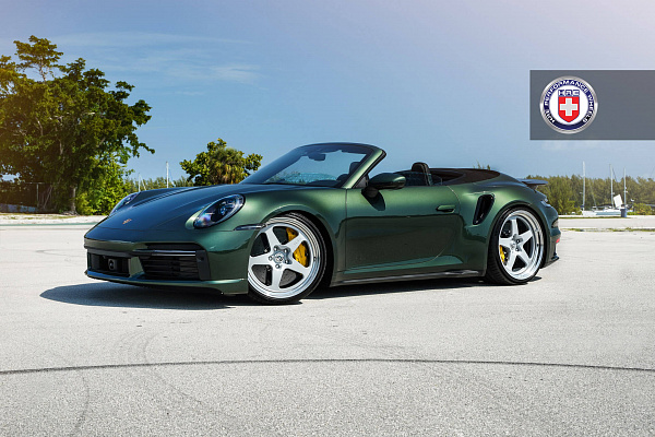 Фото дисков HRE 527 Серебро на Porsche 911 VIII