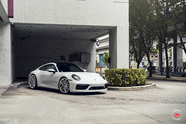 Фото дисков Vossen EVO-5R Полированный лак на Porsche 911 VIII