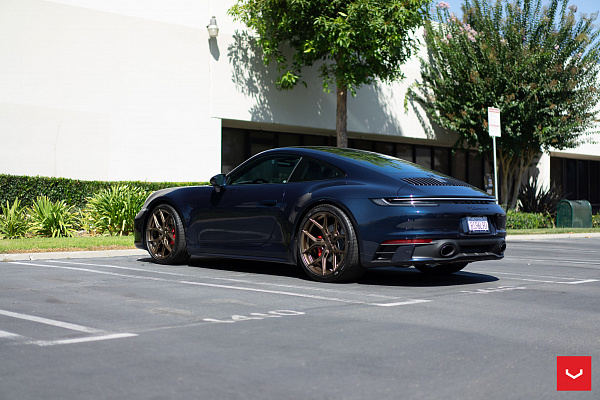 Фото дисков Vossen HF-5 Глянцевая бронза на Porsche 911 VIII
