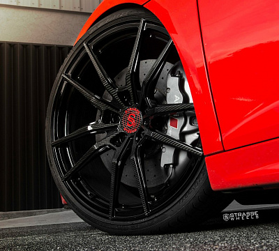 Фото дисков Strasse Wheels SV1 Deep Concave Monoblock на Audi R8 (4S)