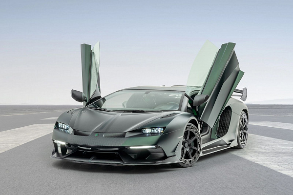 Фото дисков Mansory CV.7 Air C Черный сатин на Lamborghini Aventador
