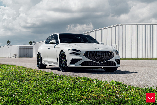 Фото дисков Vossen HF-5 Черный глянец на Genesis G70