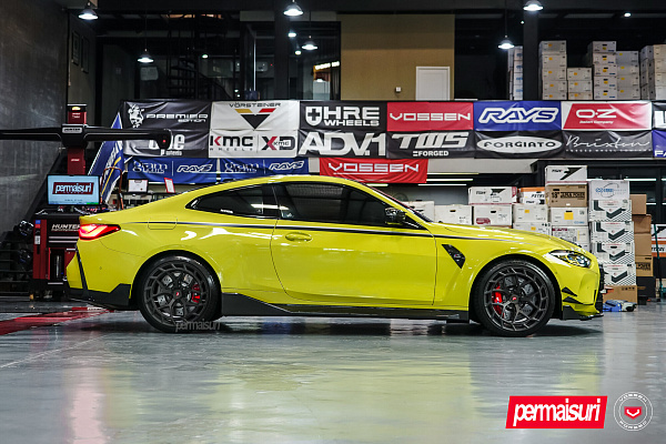 Фото дисков Vossen LC3-01T Сатиновый темный лак на BMW 4/M4 (G22/G82)
