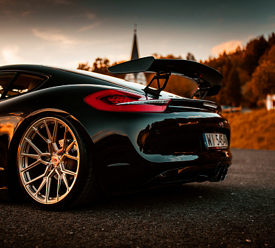 Фото дисков Vossen M-X3 на Porsche Cayman II