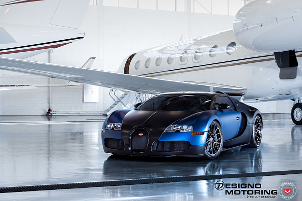 Фото дисков Vossen M-X3 Черный глянец на Bugatti Veyron