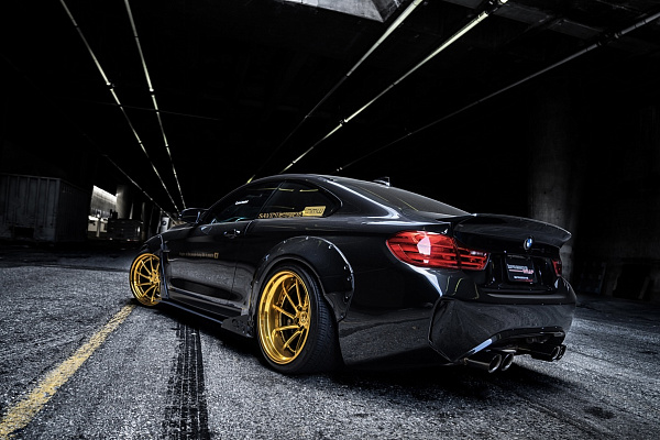 Фото дисков Savini BM15 Глянцевое золото на BMW 4/M4 (F32/F82)