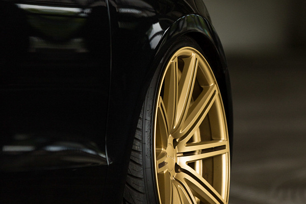 Фото дисков Vossen CV4 Сатиновое золото на Audi Q5 (8R)