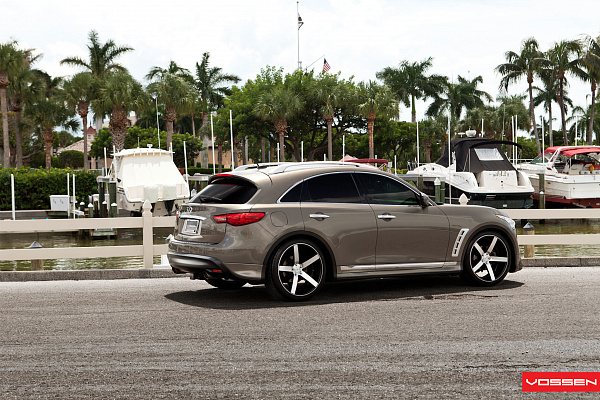 Фото дисков Vossen CV3 Алмазная проточка на Infiniti FX II