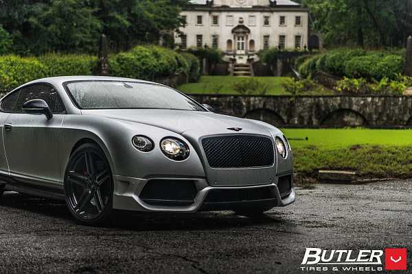 Фото дисков Vossen HF-1 Черный сатин на Bentley Continental GT II