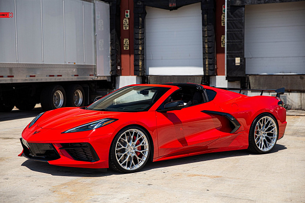Фото дисков Anrky AN10 Полированный лак на Chevrolet Corvette C8