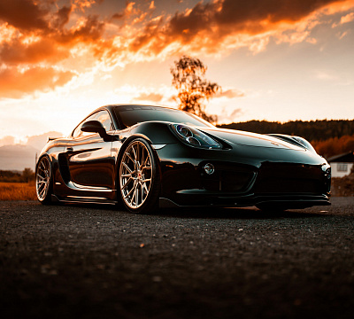 Фото дисков Vossen M-X3 на Porsche Cayman II