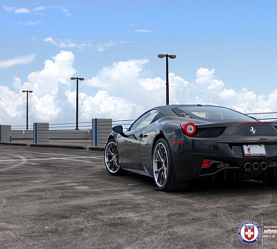 Фото дисков HRE S101 на Ferrari 458
