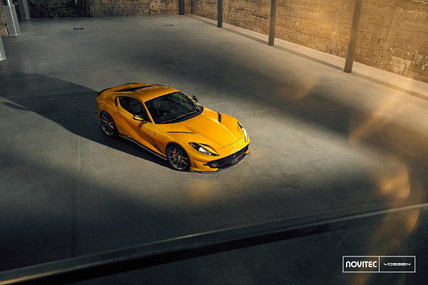Фото дисков NOVITEC NF8 Сатиновый графит на Ferrari 812