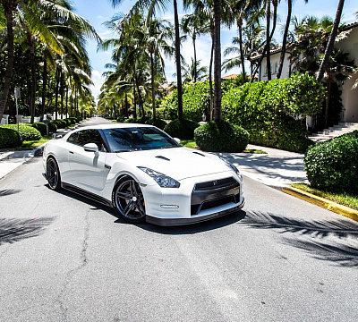 Фото дисков Vossen VFS-5 на Nissan GT-R