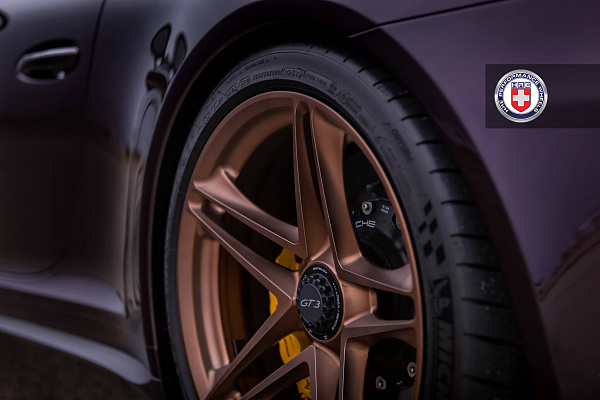 Фото дисков HRE P207 Сатиновая темная медь на Porsche 911 VII
