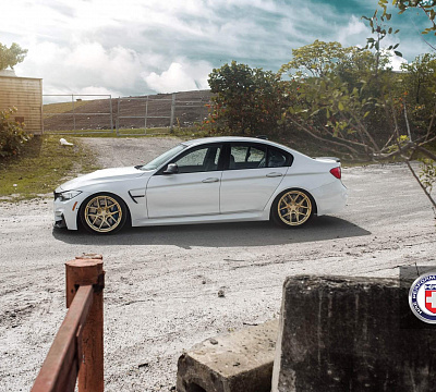 Фото дисков HRE R101 на BMW 3/M3 (F3x/F80)