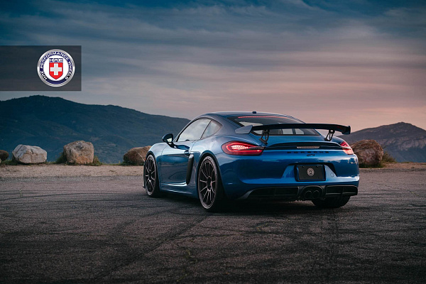 Фото дисков HRE RC103 Черный сатин на Porsche Cayman II