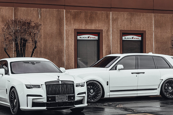 Фото дисков Brixton Forged LX01 Черный глянец на Rolls-Royce Cullinan