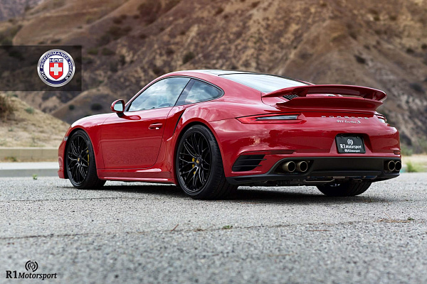 Фото дисков HRE RC100 Черный глянец на Porsche 911 VII
