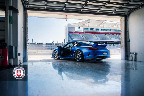 Фото дисков HRE R101 Глянцевый темный лак на Porsche 911 VII