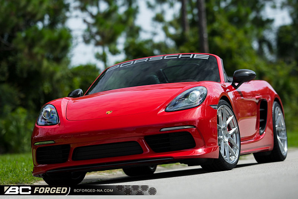 Фото дисков BC Forged HCA381 Глянцевый лак на Porsche Boxster III