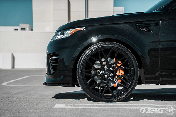 Фото дисков Vossen UV-1 Черный глянец на Land Rover Range Rover Sport II