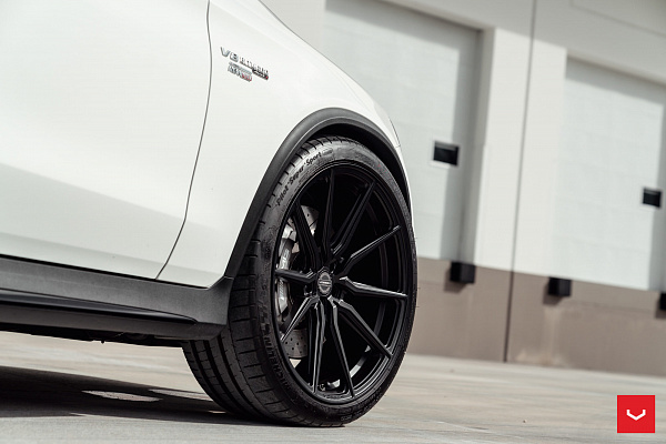 Фото дисков Vossen HF-3 Черный сатин на Mercedes-Benz GLC (X253, C253)