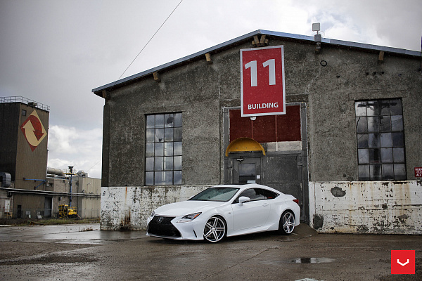 Фото дисков Vossen CV5 Серебро на Lexus RC