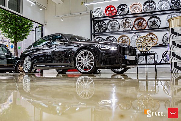 Фото дисков Vossen HF-4T Серебро на BMW 7 (G11/G12)