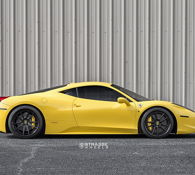 Фото дисков Strasse Wheels SV1 Deep Concave FS на Ferrari 458