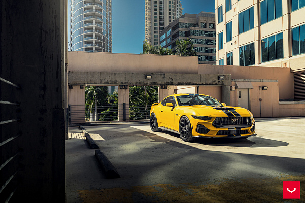 Фото дисков Vossen HF-5 Черный сатин на Ford Mustang VII