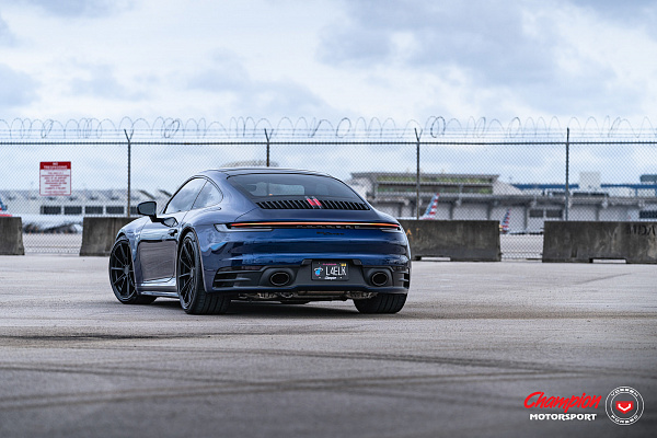 Фото дисков Vossen RS92 Черный сатин на Porsche 911 VIII