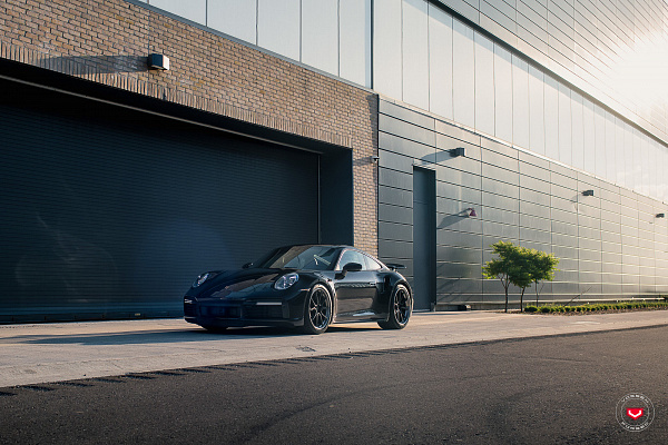 Фото дисков Vossen EVO-2R (3-Piece) Черный сатин на Porsche 911 VIII