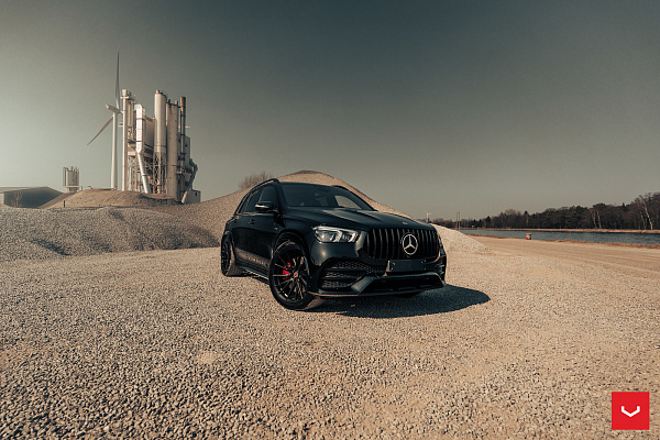 Фото дисков Vossen HF-4T Черный сатин на Mercedes-Benz GLE II