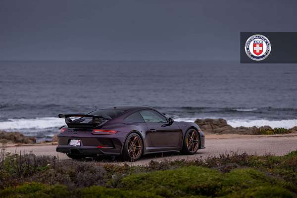 Фото дисков HRE P207 Сатиновая темная медь на Porsche 911 VII